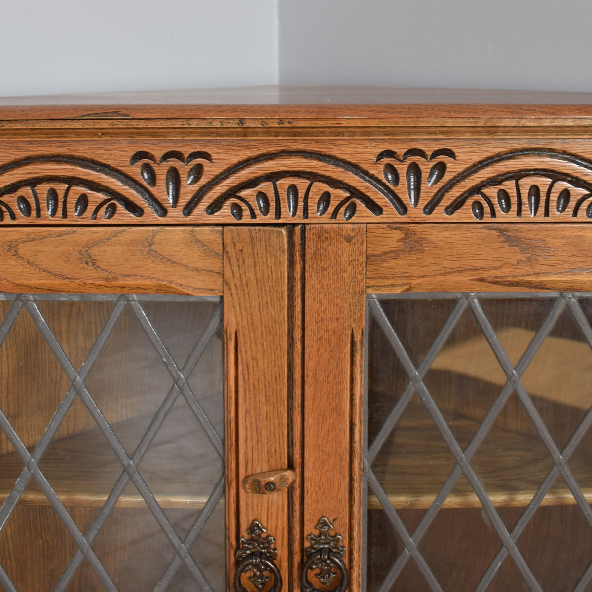 Restored Corner Glazed Cabinet