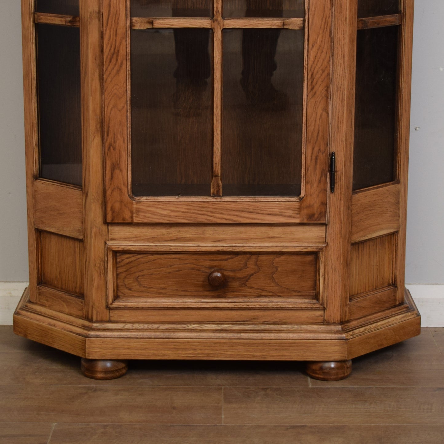 Restored Oak Display Cabinet