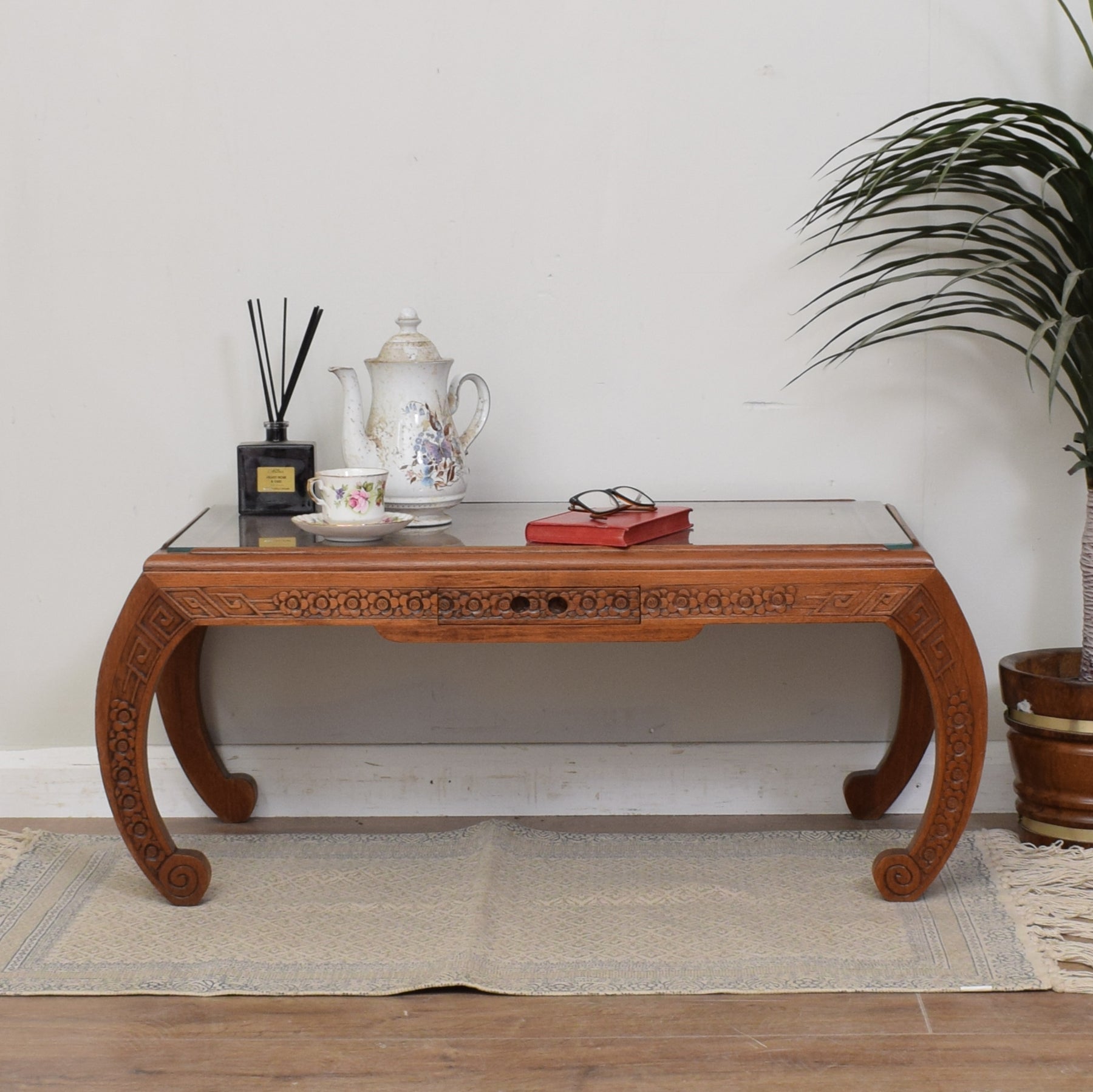 Restoration coffee outlet table