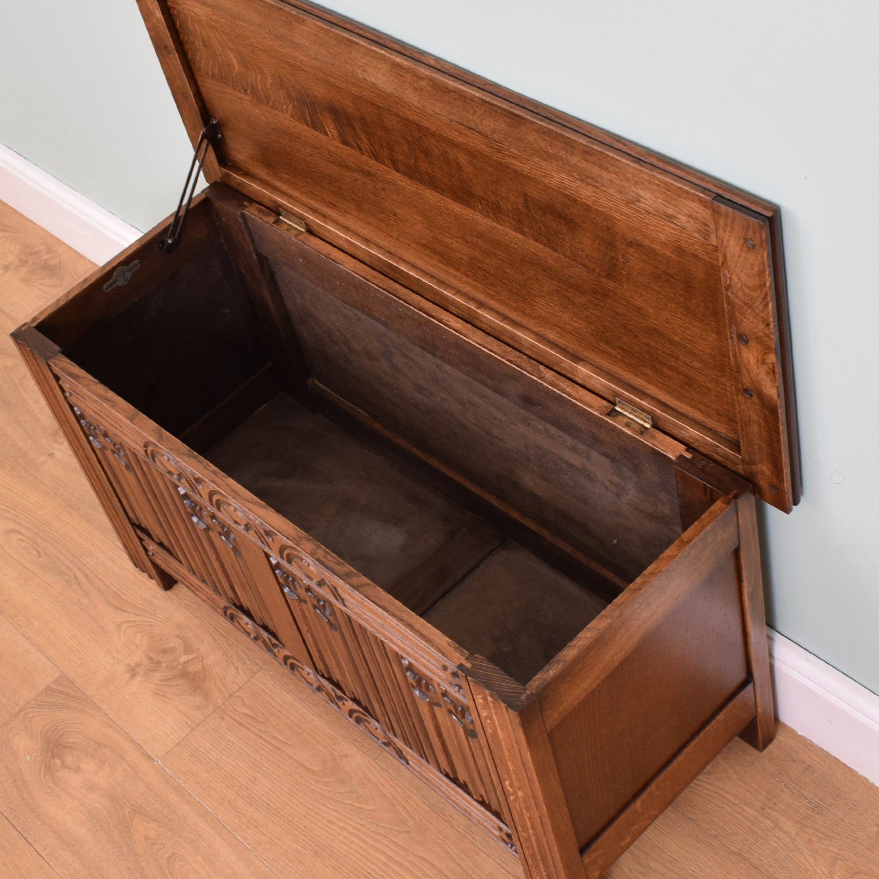 Wooden deals blanket chest