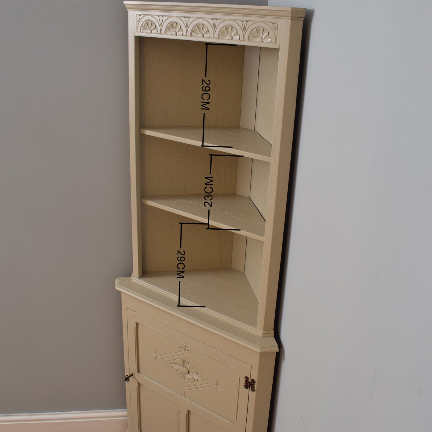 Painted Jaycee Corner Cabinet