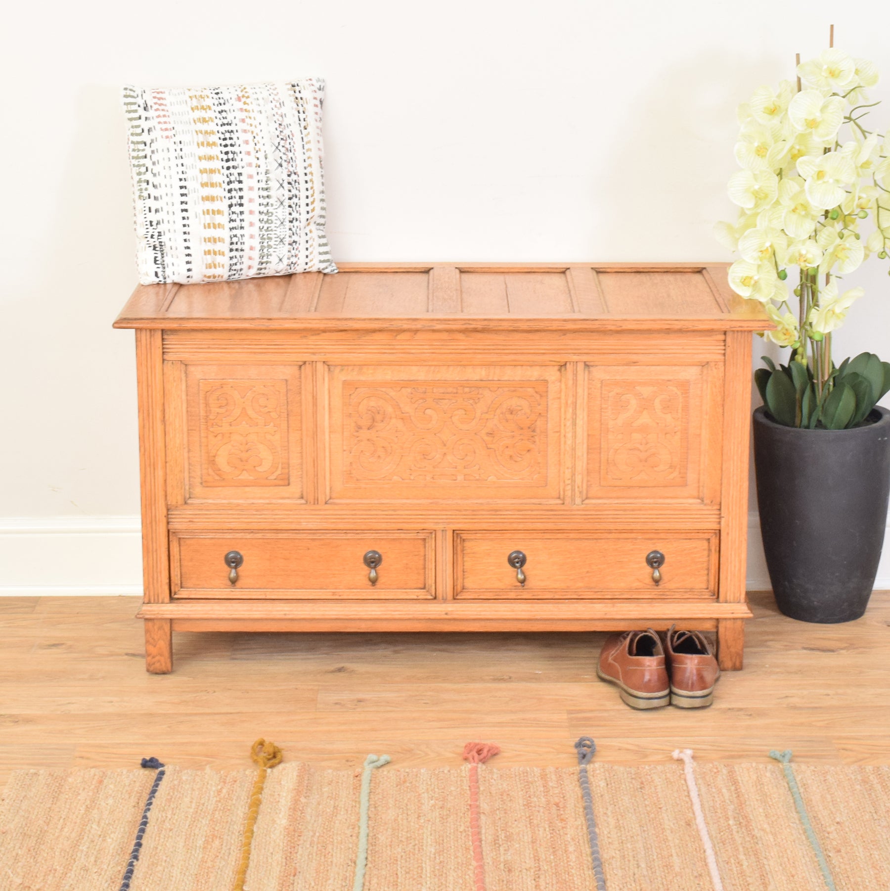 Oak Mule Chest Betel Restored Furniture