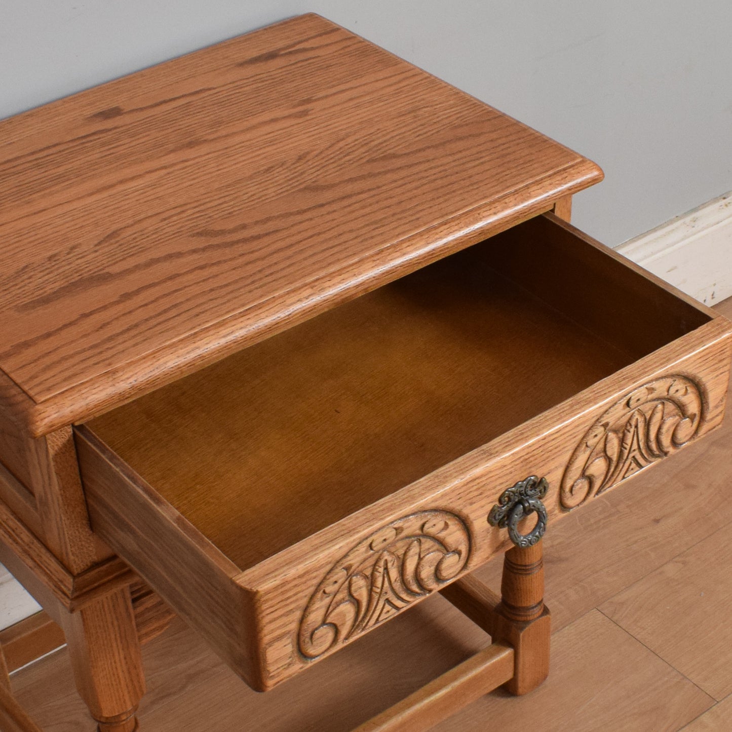 'Old Charm' Carved Side Table