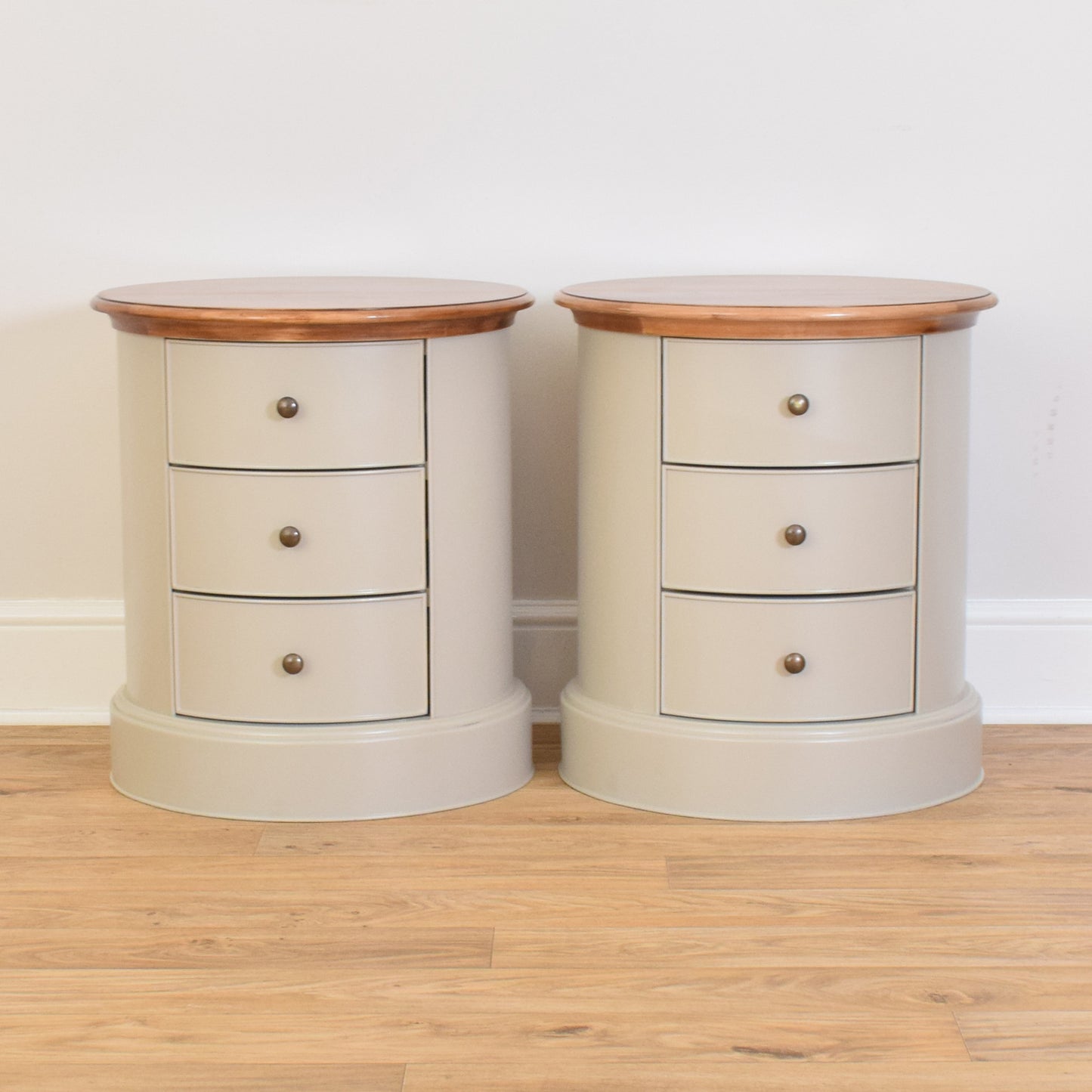 Pair Of Painted Bedsides