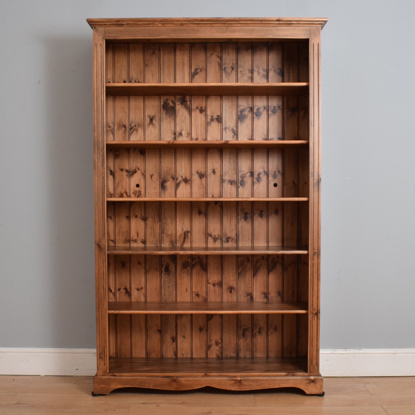 Restored Large Pine Bookcase