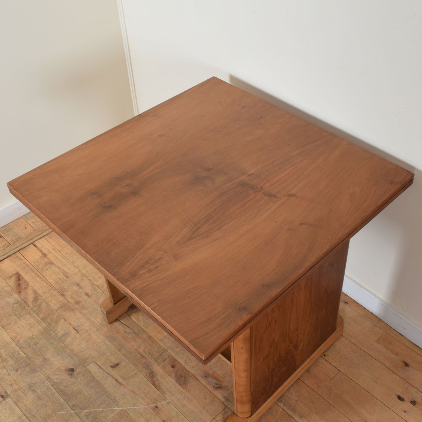 Walnut Draw-Leaf Table and Six