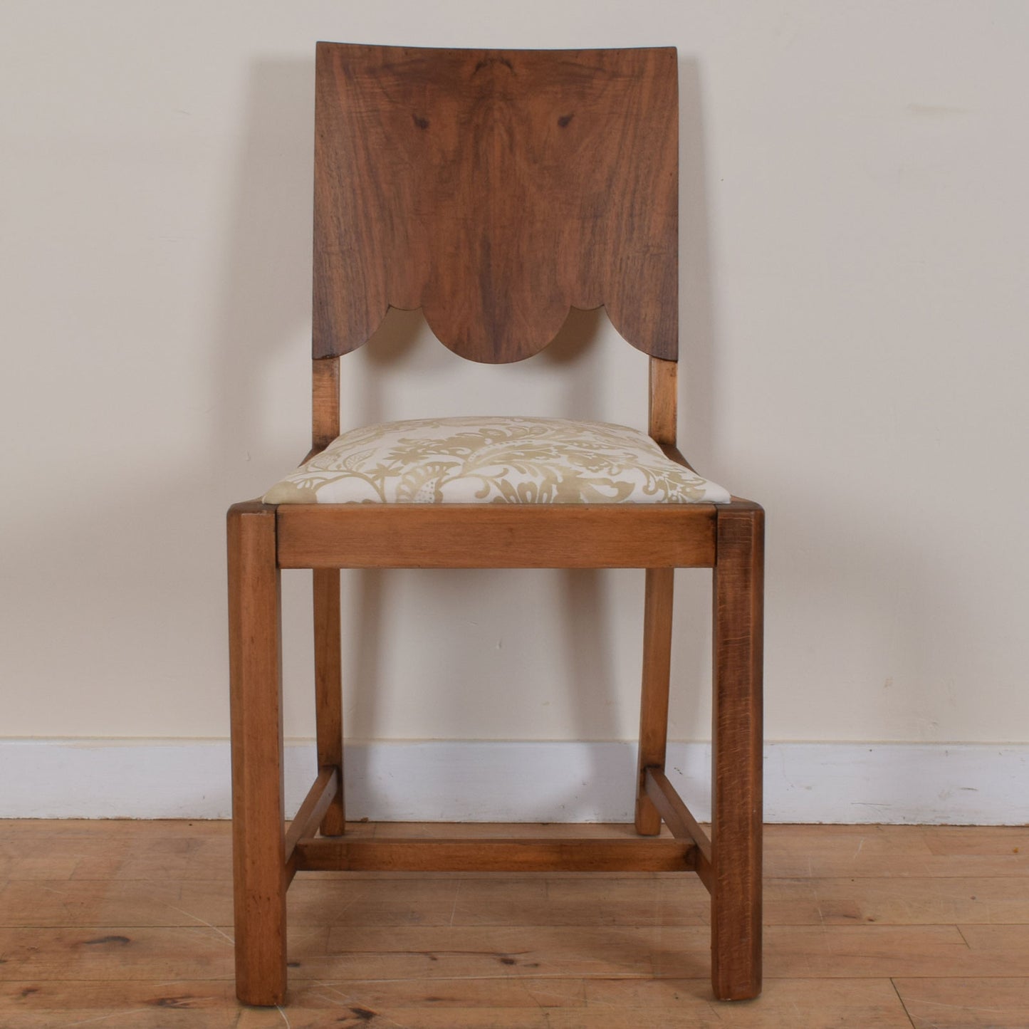 Walnut Draw-Leaf Table and Six