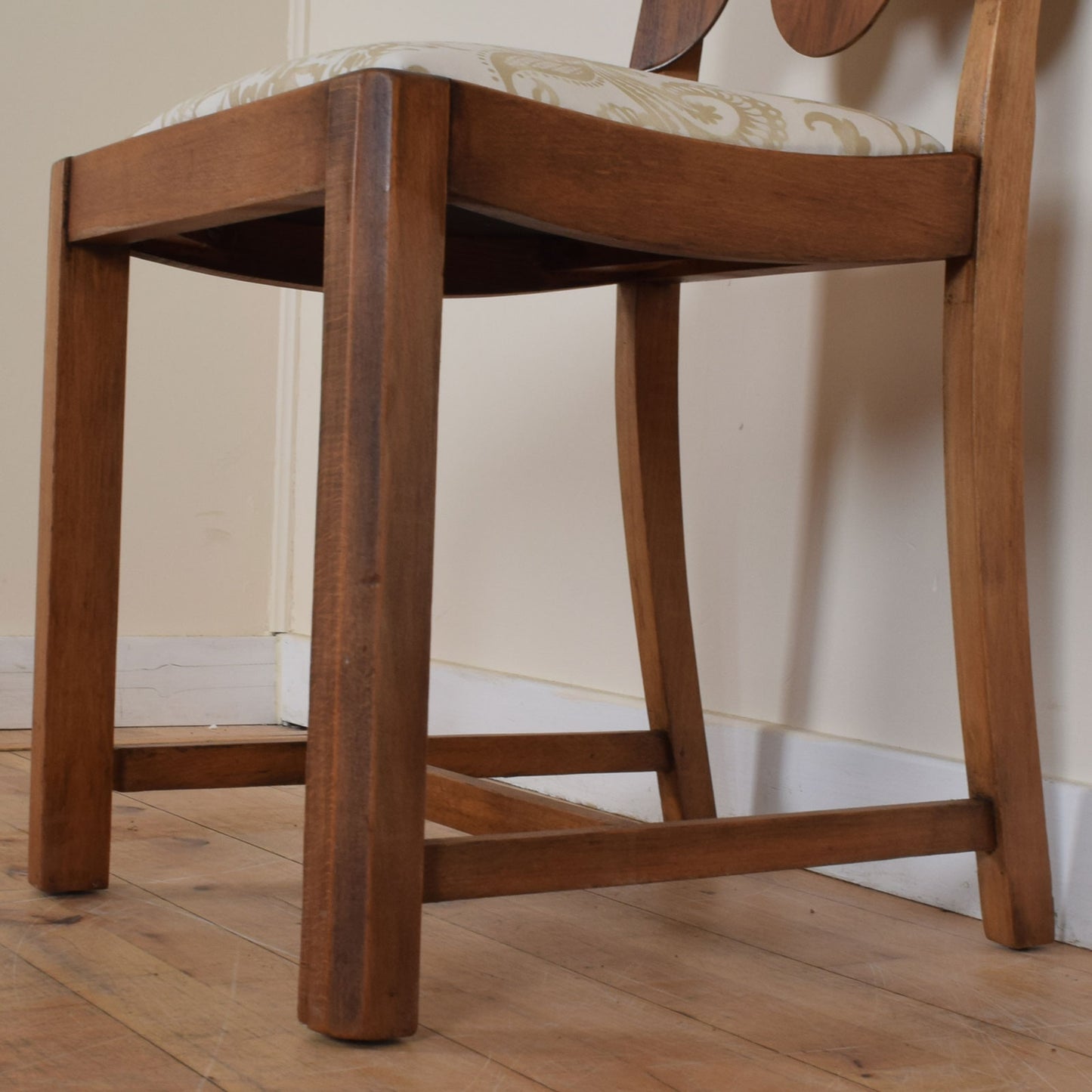 Walnut Draw-Leaf Table and Six