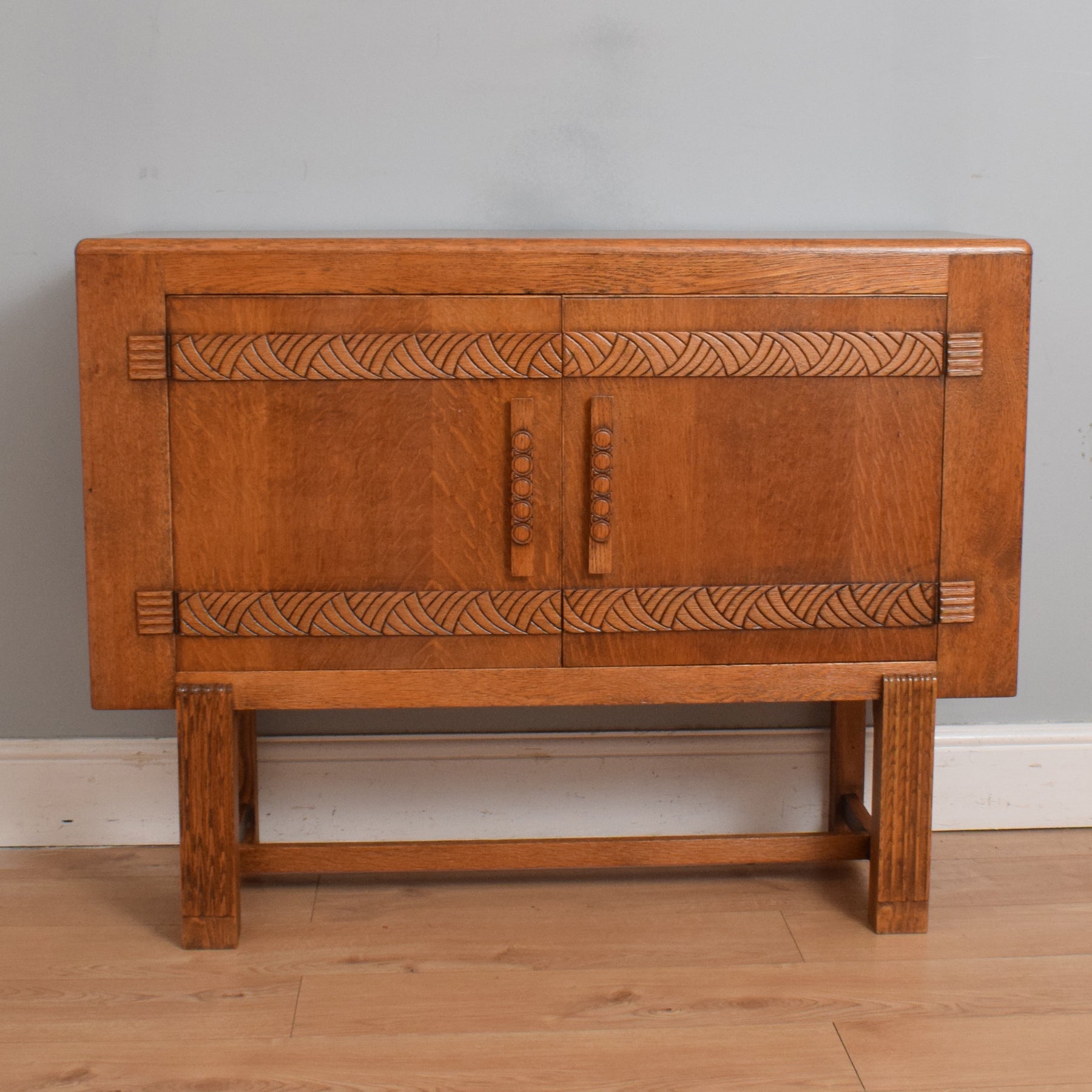 Art deco store oak sideboard