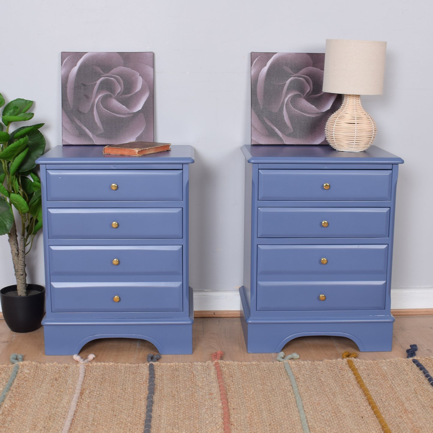 Pair of Painted Bedside Cabinets