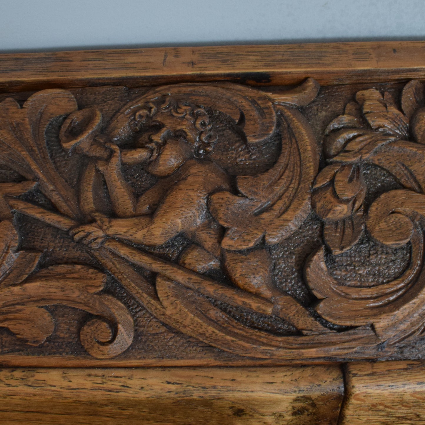 Ornate Carved Oak Sideboard