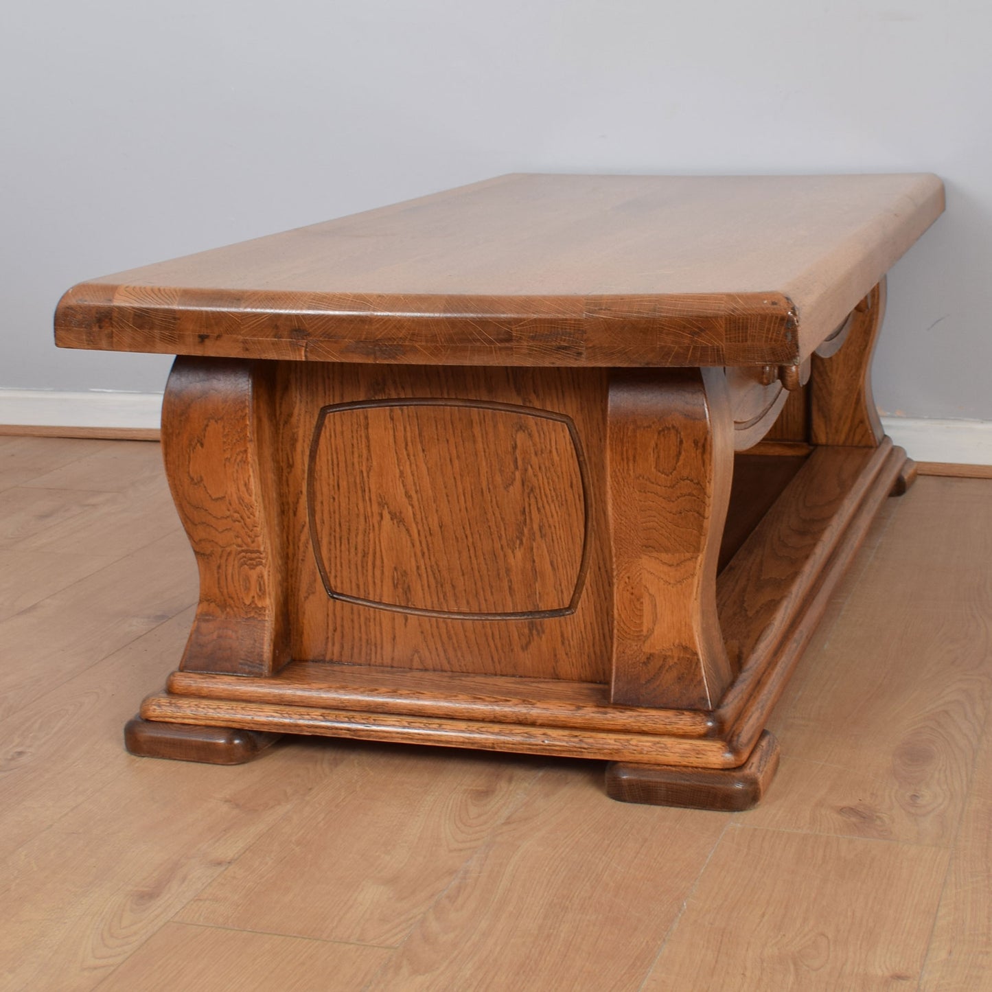 Oak Two-Drawer Coffee Table
