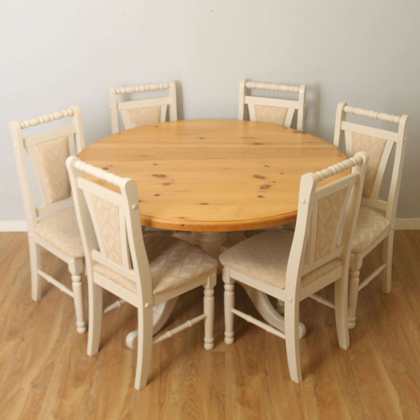 Painted Table and Six Chairs