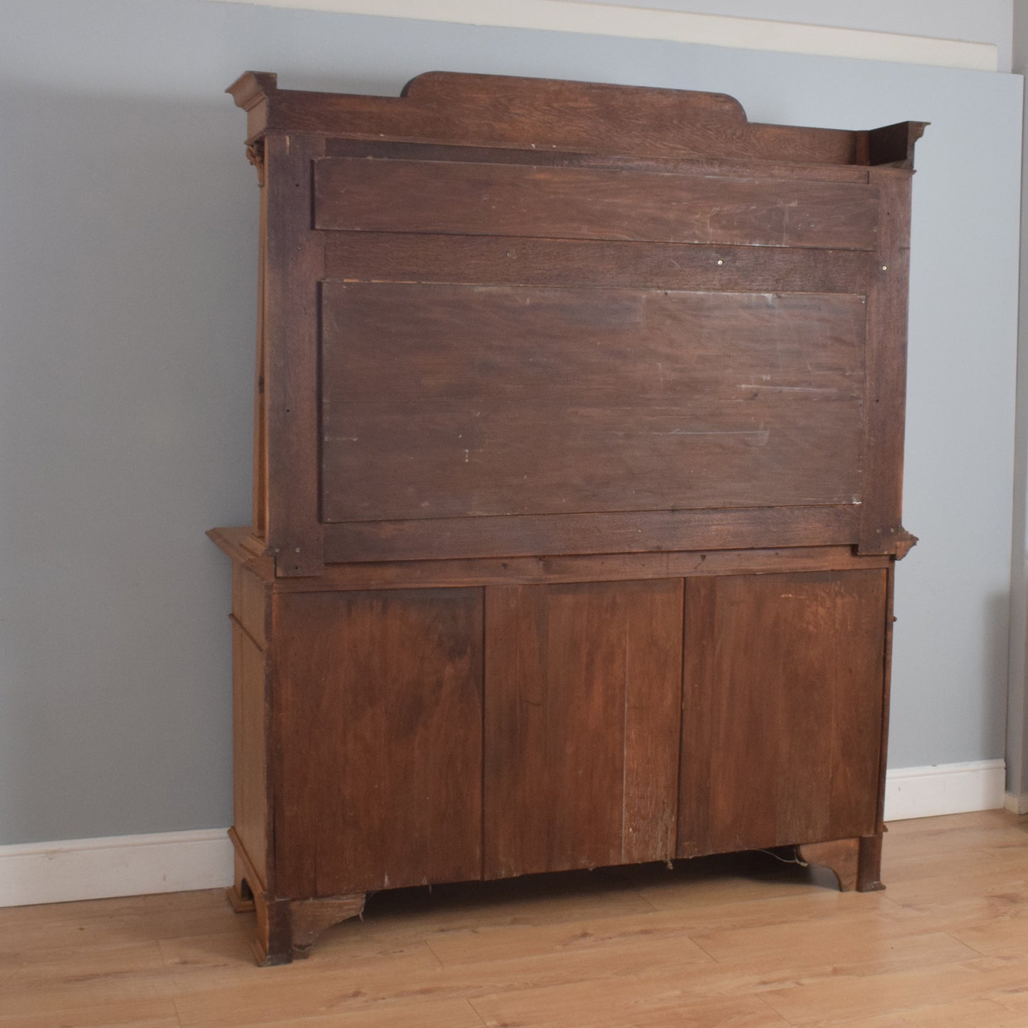 Large Oak Mirrored Sideboard