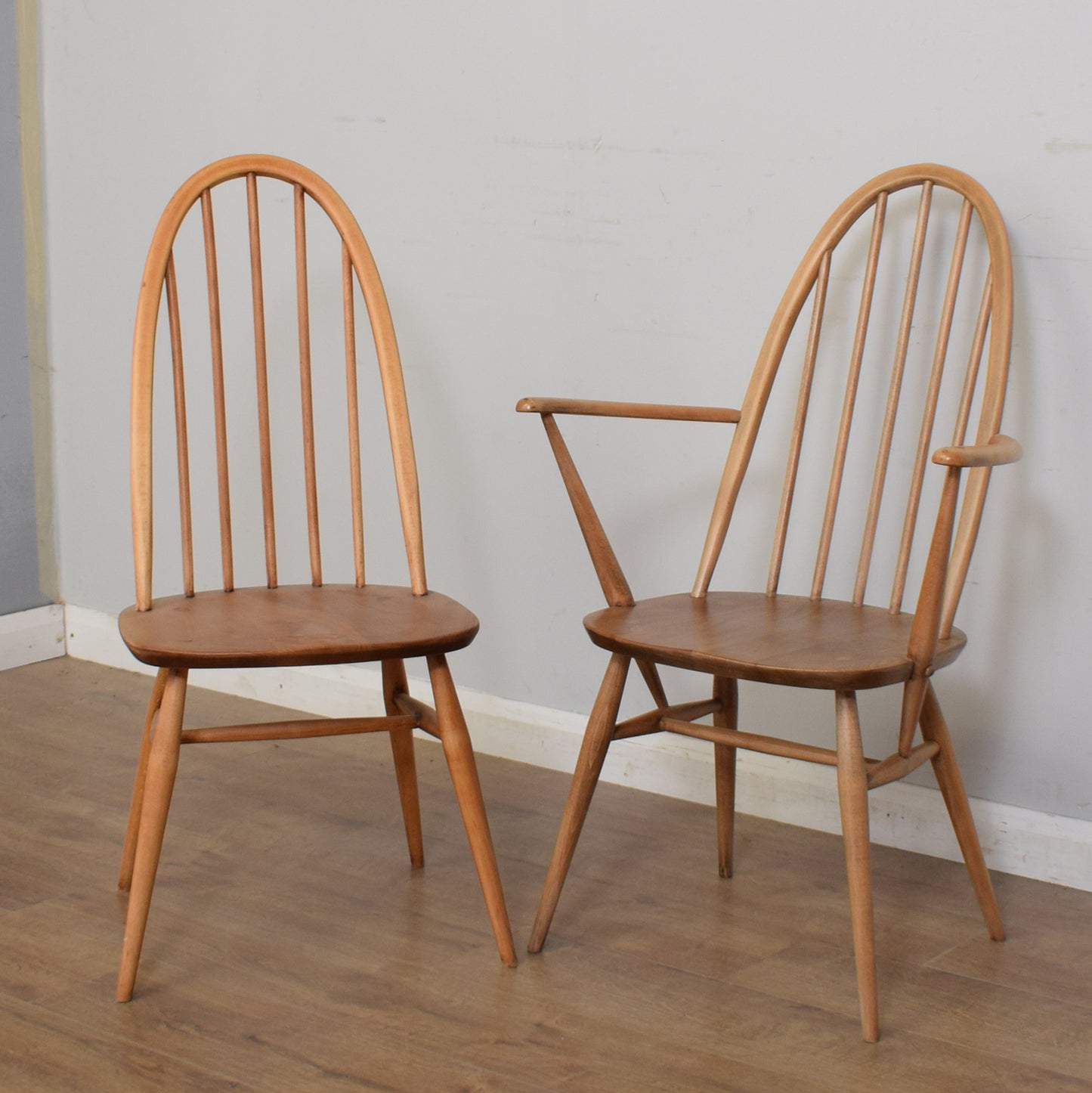 Restored Ercol Table And Six Chairs