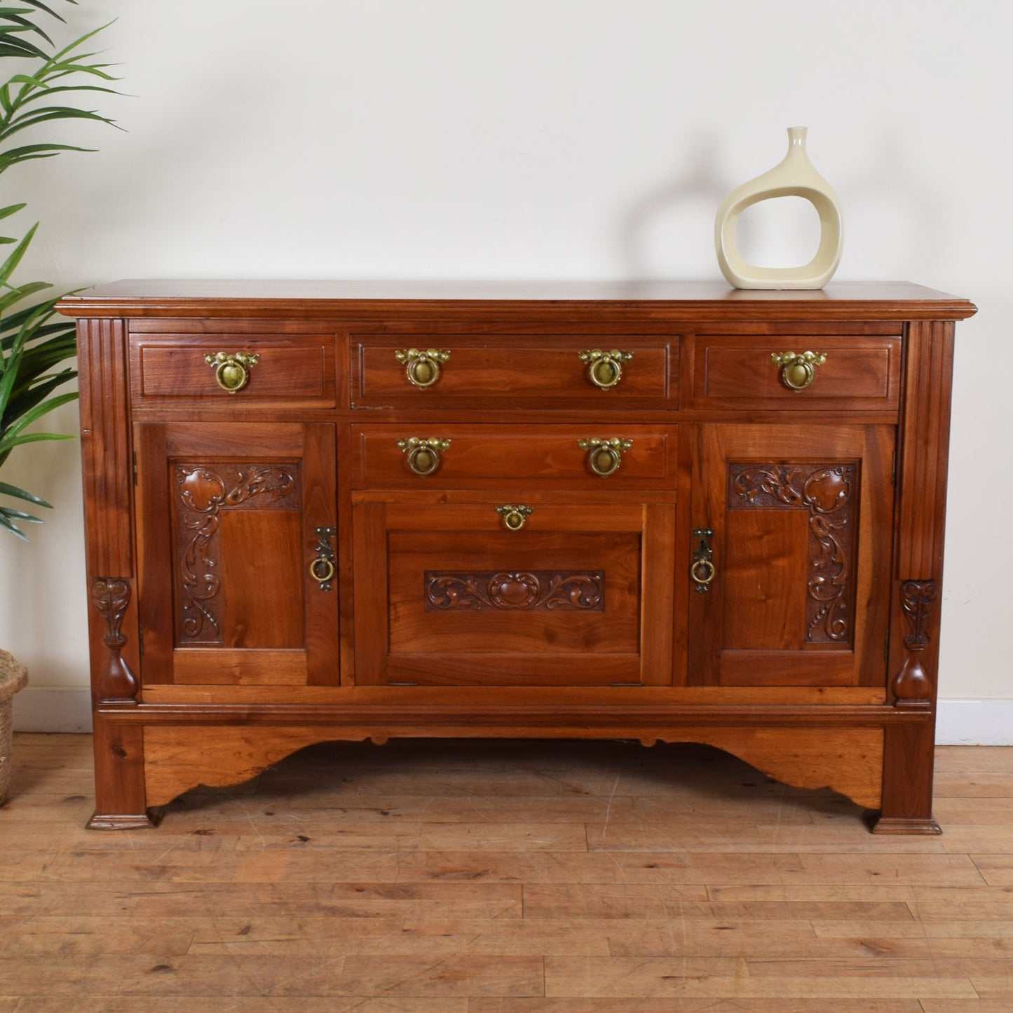 Carved Oak Sideboard