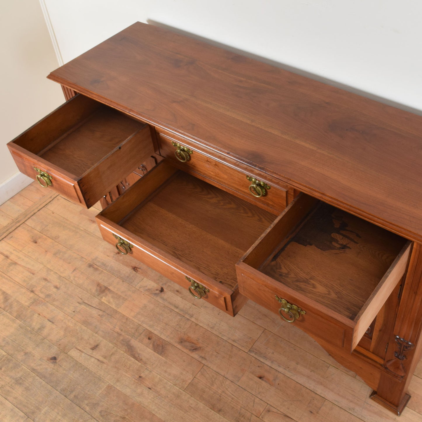 Carved Oak Sideboard