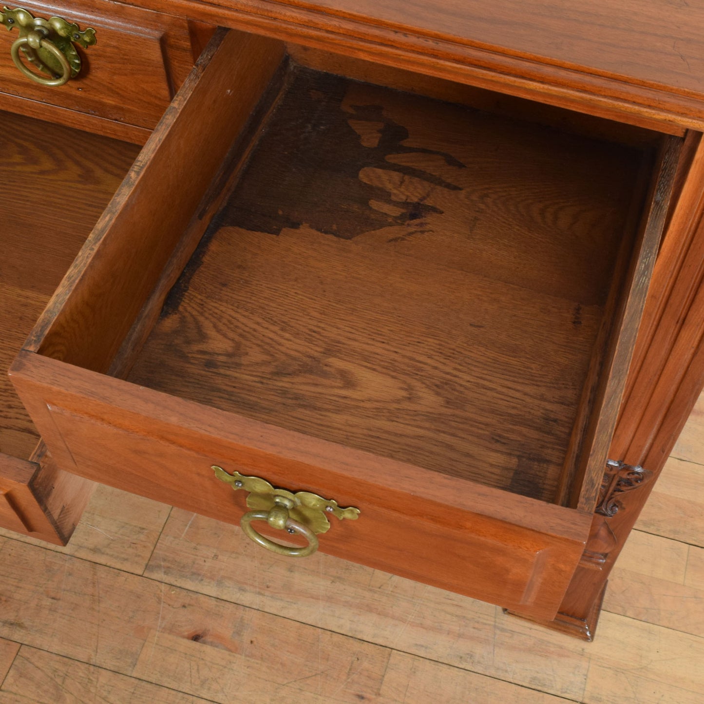 Carved Oak Sideboard