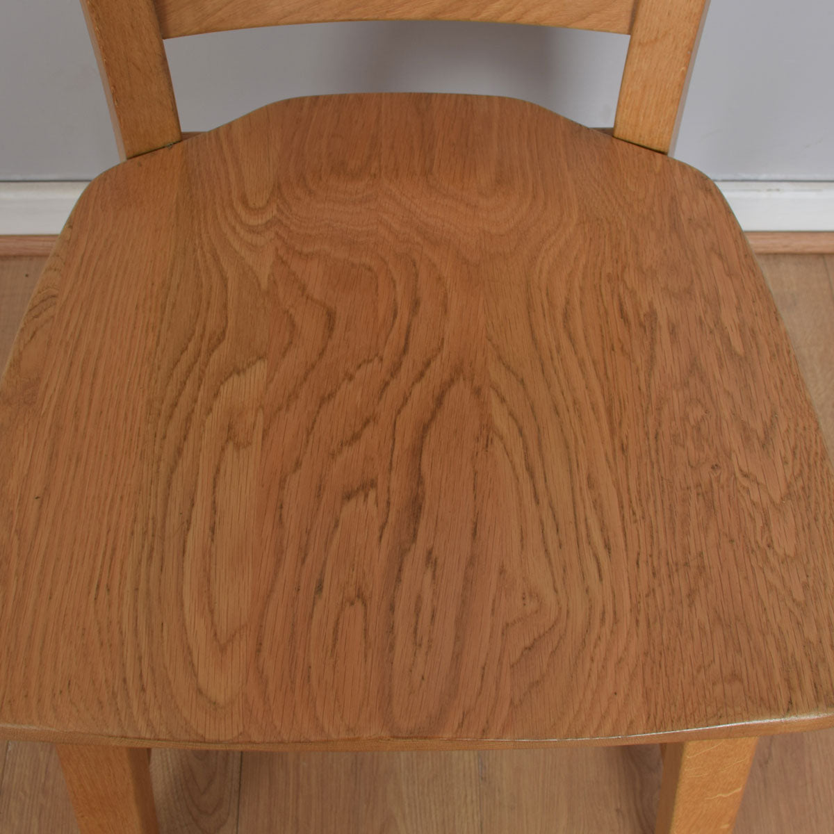 Dutch oak table and six chairs